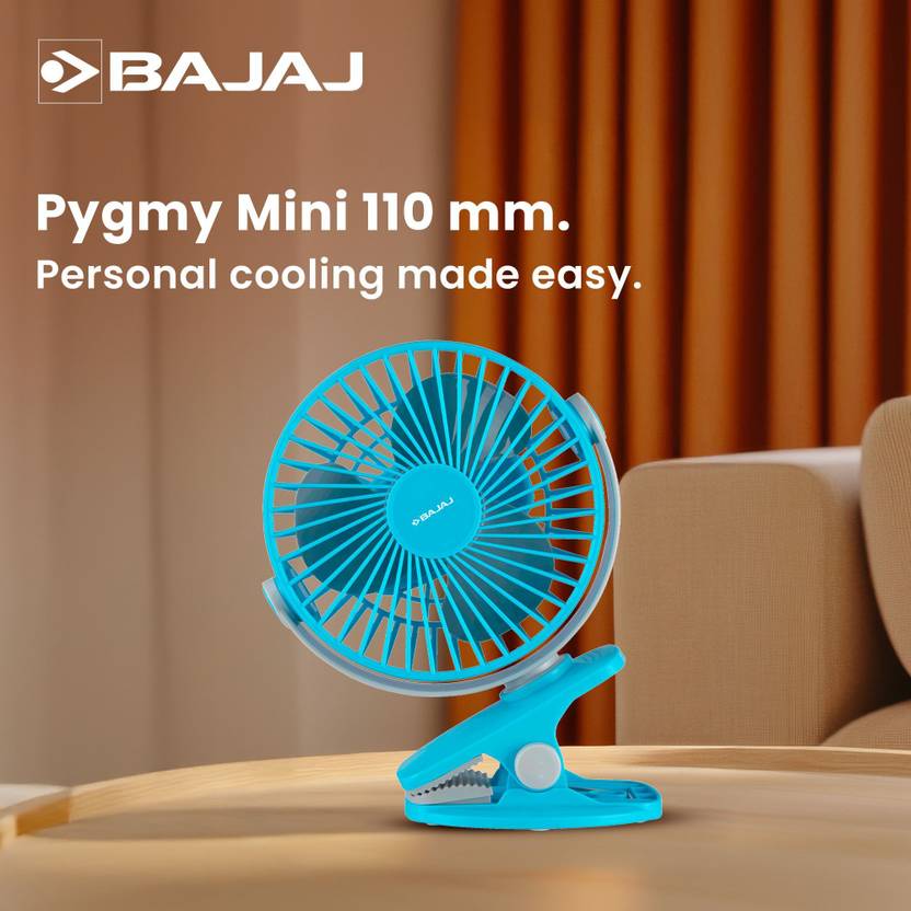 BAJAJ Mini USB Rechargeable Multi Clip 110 mm Personal Fan-3