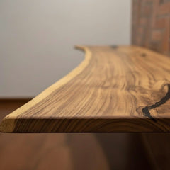 Live Edge Minimal Epoxy Wall Mount Work