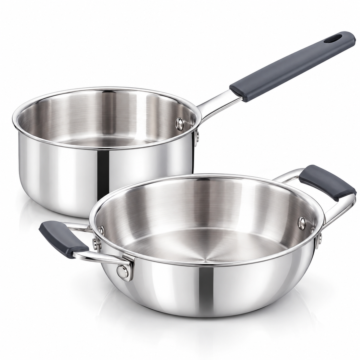 Prestige Mini Triply Pair | Cute Kadai & Sauce Pan Combo