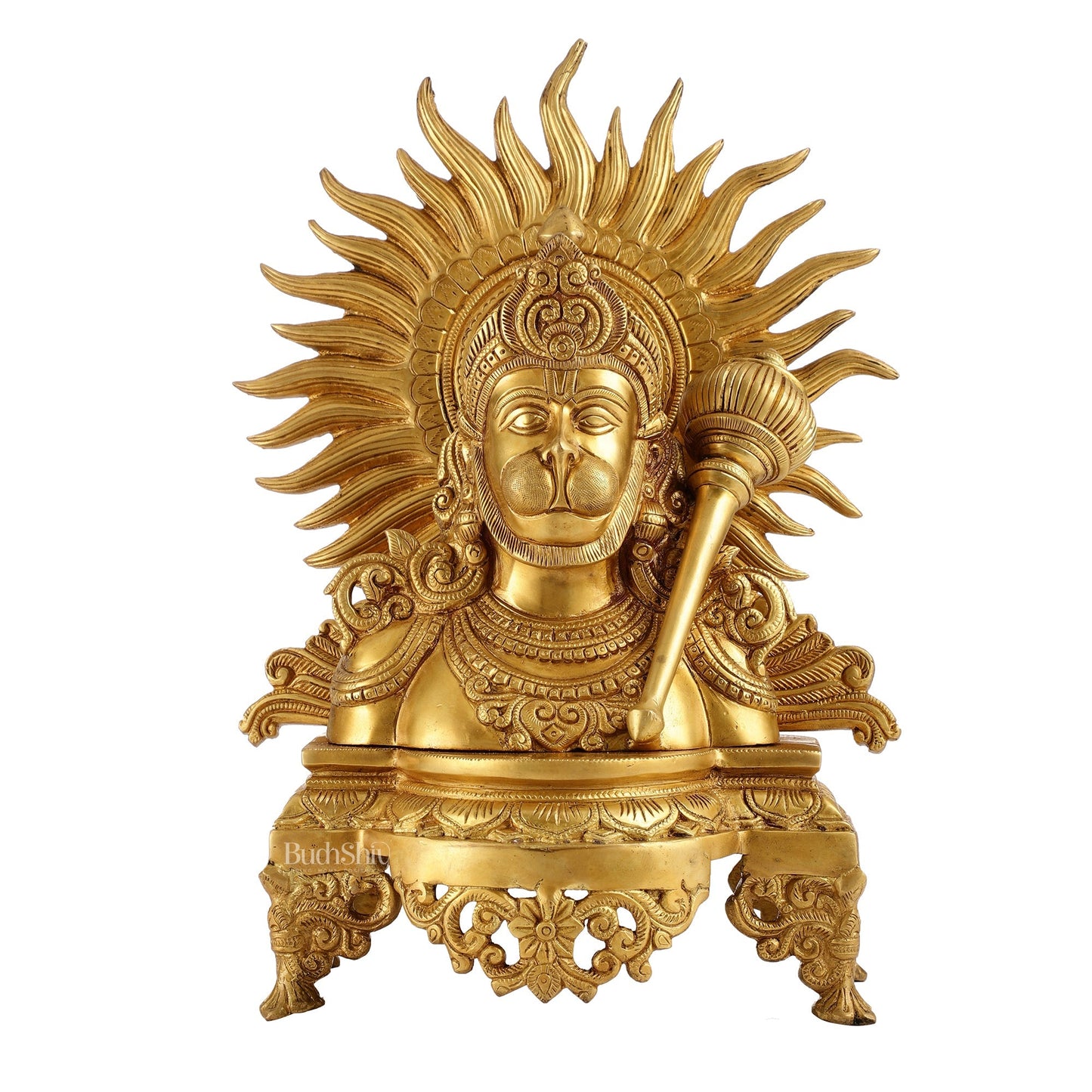 Brass Hanuman ji face statue  14" Height