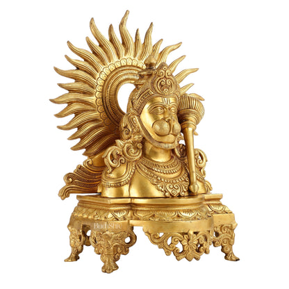 Brass Hanuman ji face statue  14" Height