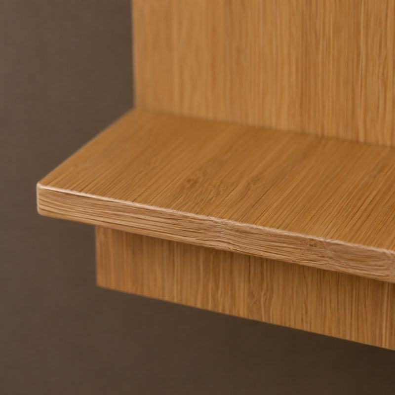 Modern Vertical Wooden Wall Shelf for Vase & Home Decor