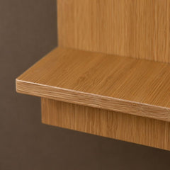 Modern Vertical Wooden Wall Shelf for Vase & Home Decor
