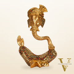 Modern Ganesha abstract unique brass idol