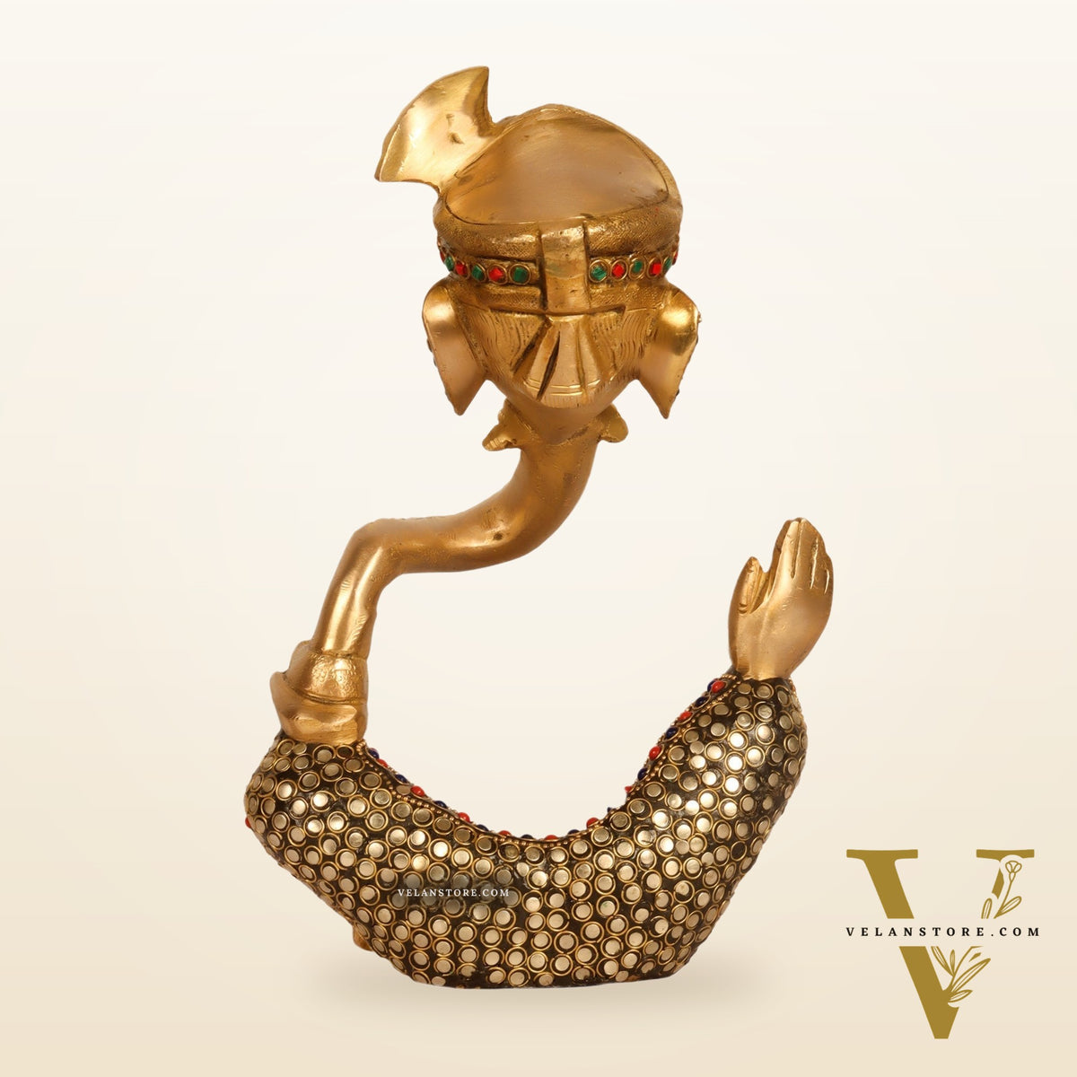 Modern Ganesha abstract unique brass idol