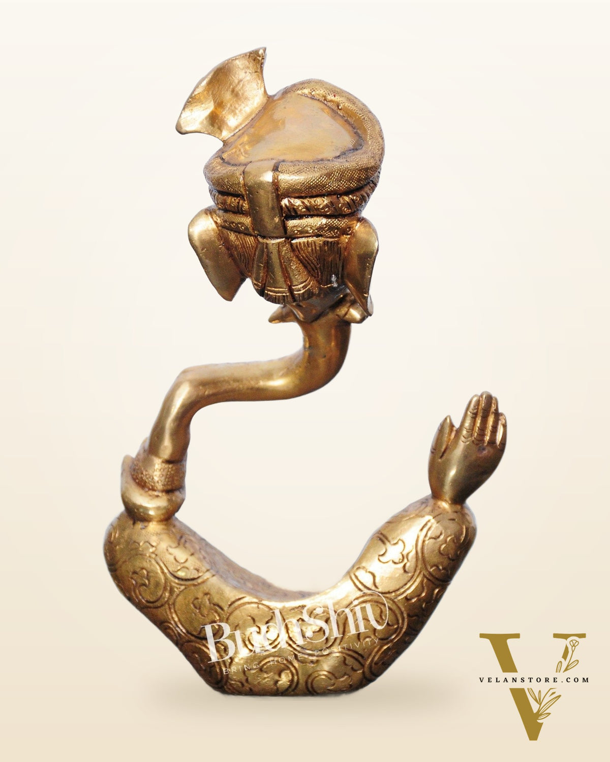 Modern Ganesha abstract unique brass idol