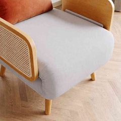 Grey Mid-Century Sleeper Sofa Come Bed – 3-in-1 Convertible Daybed Chaise Lounge Chair