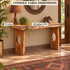Handmade Live Edge Console Table with Sculptural Wooden Legs, Rustic Solid Wood Console Table, Luxury Entryway & Foyer Table, Modern Wood Sofa Table, Custom Made Hallway Furniture