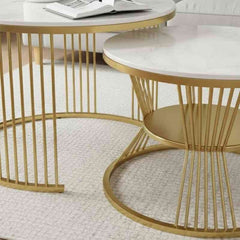 Marble Top Nesting Table set of 2