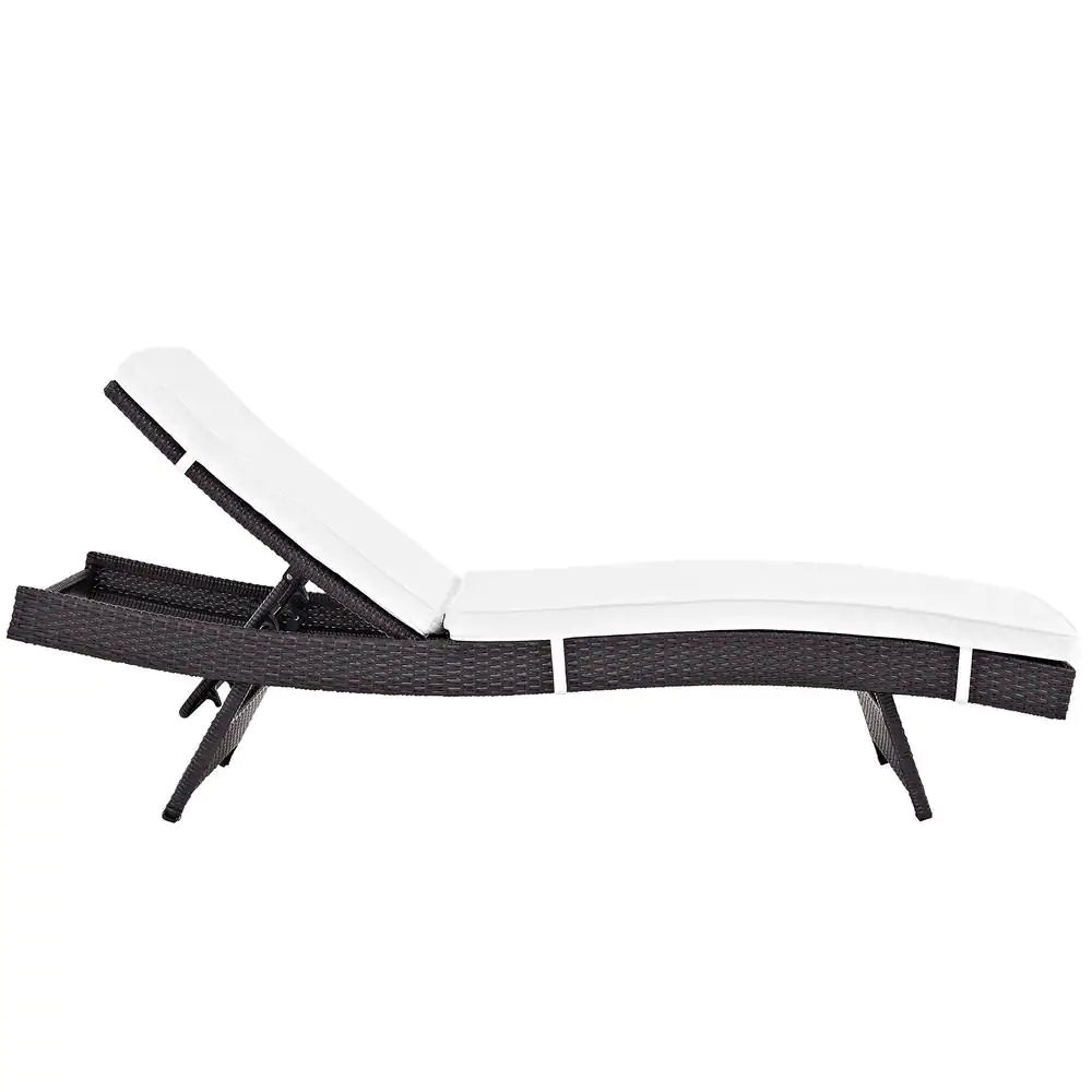 Justy Outdoor Swimming Poolside Lounger (Dark Brown)