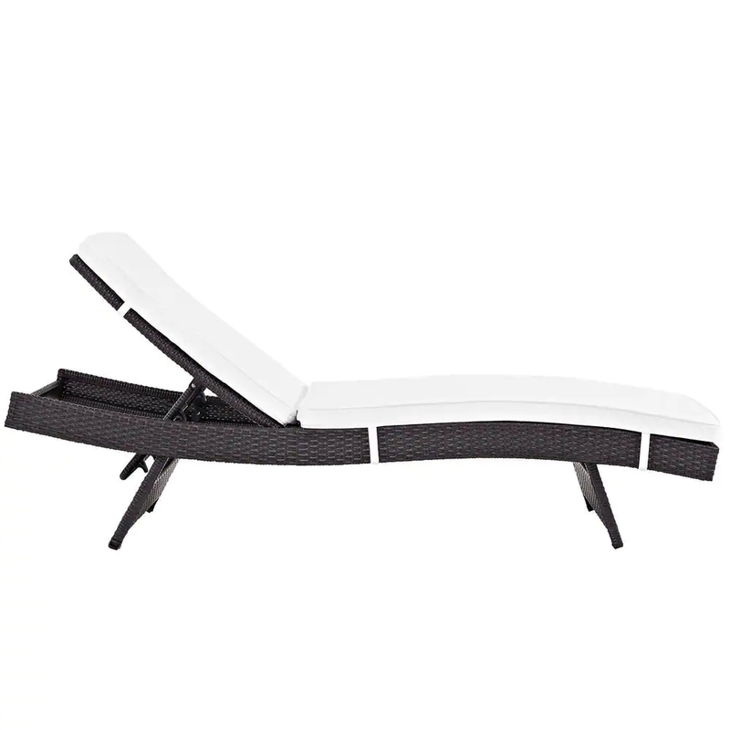 Justy Outdoor Swimming Poolside Lounger (Dark Brown)