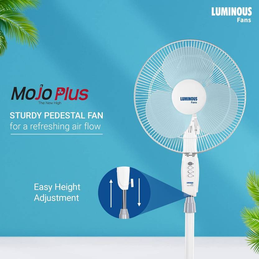 LUMINOUS Mojo Plus Silent Operation 400 mm Pedestal Fan-2