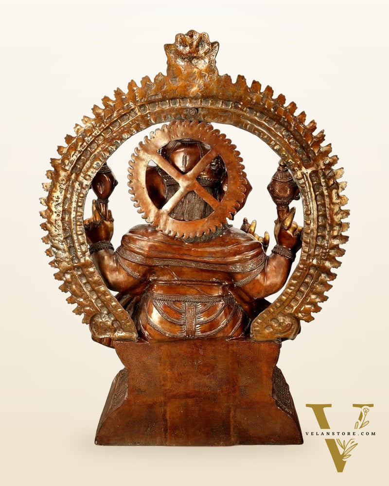 Monumental Pure Brass Lord Ganesha Statue – 230 kg | 6 Feet Tall