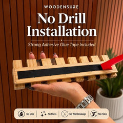 DailyHold Wall Mounted Hook Rack Hanger Rail for Coats & Bags