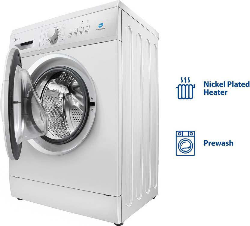 Midea 6 kg Fully Automatic Front Load Washing Machine with In-built Heater White (MWMFL060HEF)-3