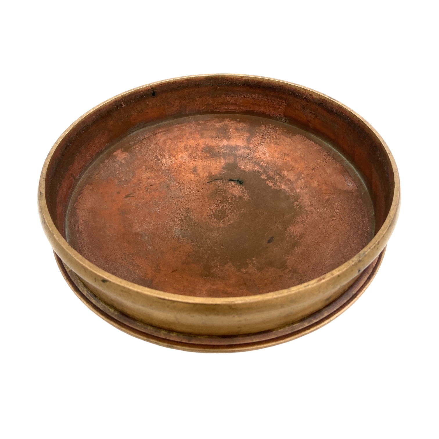Brass Urli, Traditional Kerala Uruli, Peetal Pital Urli Bowl, Lakshmi Puja Decor, Temple Home Brass Showpiece, Brown, 3.5 Inch, 1 Piece