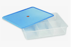 Nakoda 6 Star Big Storage Box for Multipurpose Use ,Transparent-1