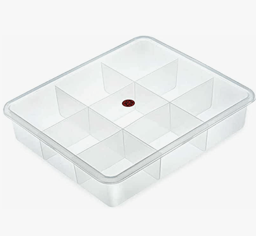 Nakoda 9 Star Big Storage Box for Multipurpose Use ,Transparent-1