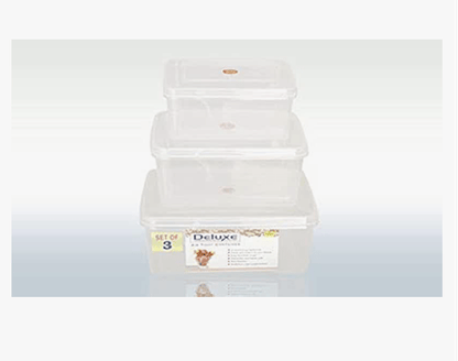 Nakoda Plastic Small Container Box (10l+7l+4 LTR) (set of 3)
