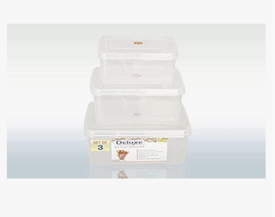Nakoda Plastic Small Container Box (10l+7l+4 LTR) (set of 3)-1