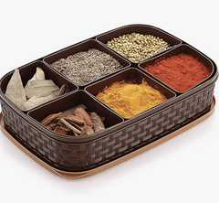 Nakoda Plastics Gemini Masala Box, Color May Vary, 280Lx193Wx76h-1