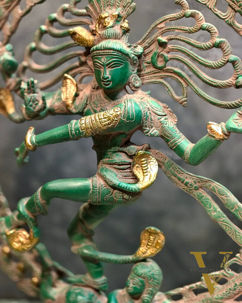 Nataraja Antique style Brass Statue | 20" Height