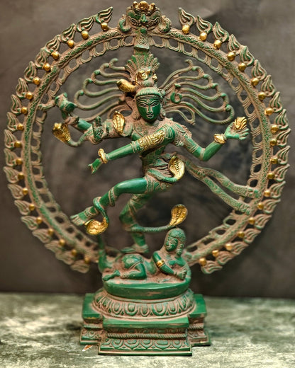 Nataraja Antique style Brass Statue | 20" Height