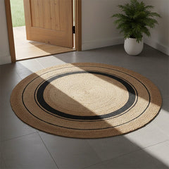 Modern Jute Stripe Delight Rug
