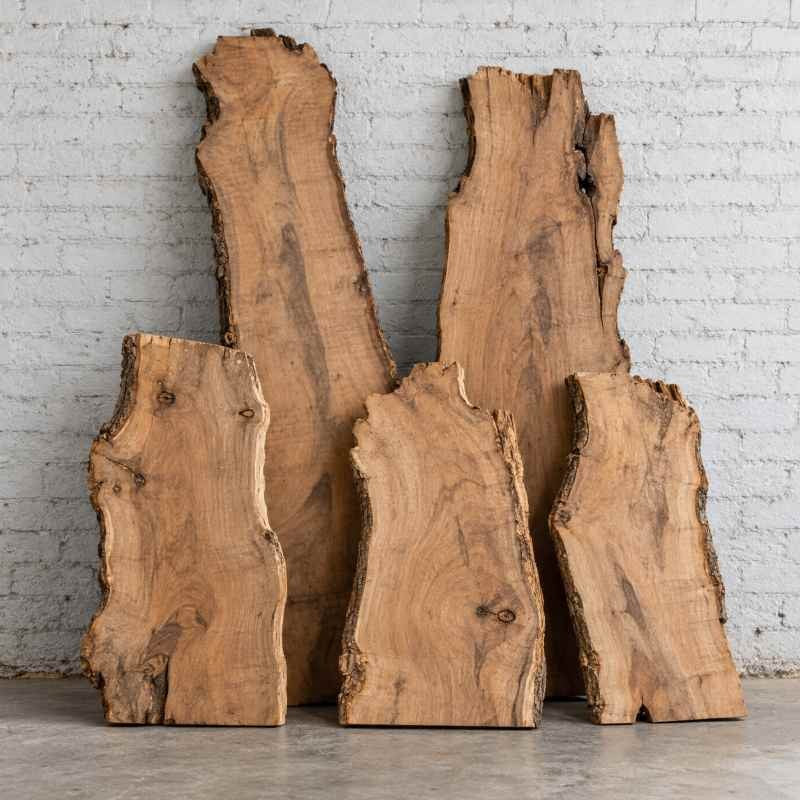 Natural Live Edge Raw Wood Slab for Custom Furniture & Tabletops