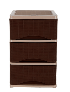 Nayasa Plastic Tuckins (Brown, 30 cm x 40 cm x 46 cm)-1