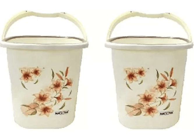 Nayasa 20 L Plastic Bucket (White)-1