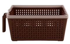 Nayasa Plastic Frill Basket, Brown-1