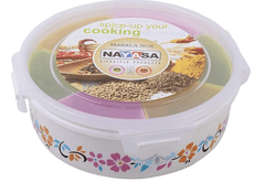 Nayasa Plastic Container - 200 ml, 1 Pieces, White-1