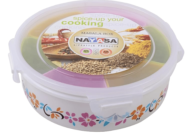 Nayasa Plastic Container - 200 ml, 1 Pieces, White-1