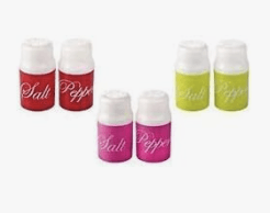 Nayasa-Salt 'N' Pepper shakers 3 Sets (Red, Pink & Green)