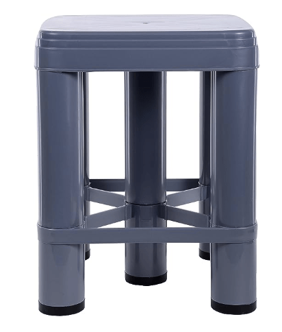 Nayasa Aarohi13 Stool (Glossy Finish, Grey, Stool_518_XL_Grey) - by AAROHI13-1