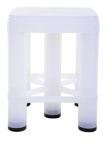 Nayasa Aarohi13 Stool (Glossy Finish, White, Stool_518_XL_White)-1