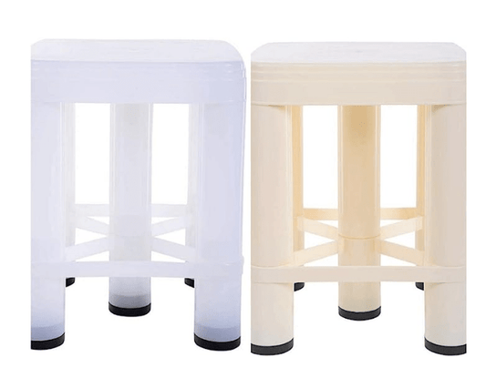 Nayasa Detachable Stool/Patla No. 518 XL,Set of 2, 17.75 Cm, Grey