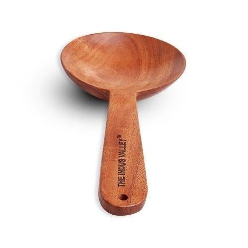 Neem Wood Cooking Ladle - Serve (Round | 23CM | Handmade | 100% Natural Neem Wood)