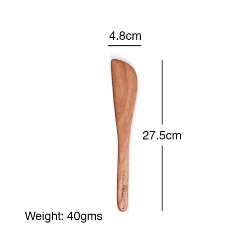 Neem Wood Cooking Spoon - Compact Flip (27CM | Handmade | 100% Natural)