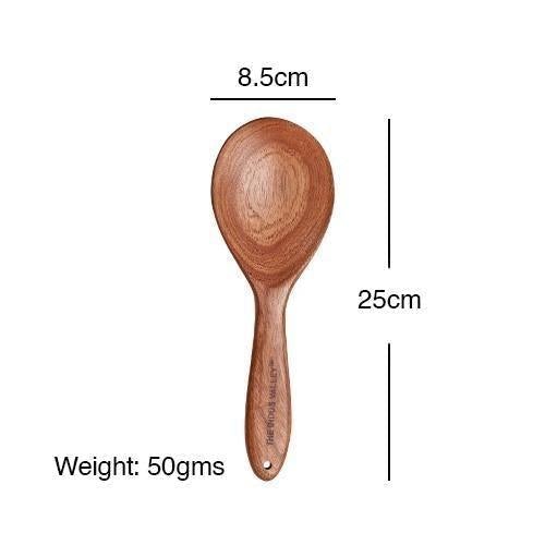 100% Natural Neem Wood Cooking & Serving Spoons/Spatula/Ladles, Set of 4, Toxin-free, Anti-microbial