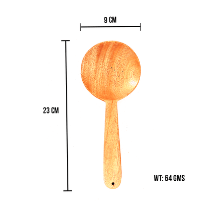 100% Natural Neem Wood Cooking & Serving Spoons/Spatula/Ladles, Set of 6, Toxin-free, Anti-microbial