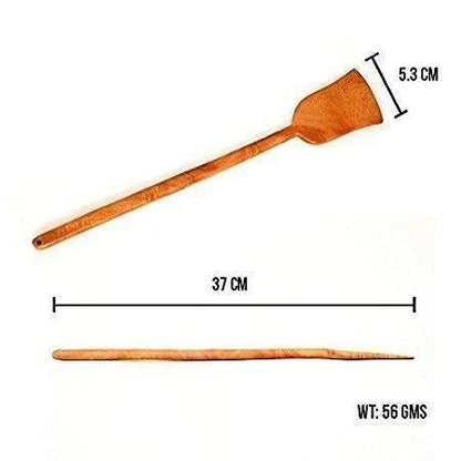 100% Natural Neem Wood Cooking & Serving Spoons/Spatula/Ladles, Set of 6, Toxin-free, Anti-microbial