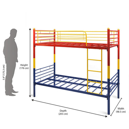 Nilkamal Nemo Metal Bunk Bed (Multicolor)