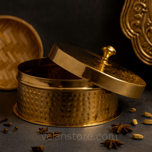 பித்தளை சப்பாத்தி பெட்டி / ரொட்டி டப்பா