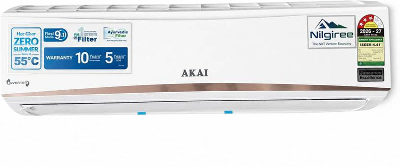 Akai 2026 Model 1.5 Ton 3 Star Split Digital Inverter AC (AKSI-183EPQA, White)-1