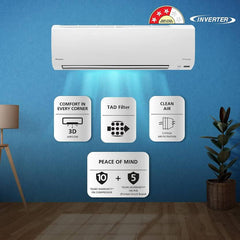 Daikin 2025 Model 1.8 Ton 3 Star Split Inverter AC (ATKL60UV16, White)-2