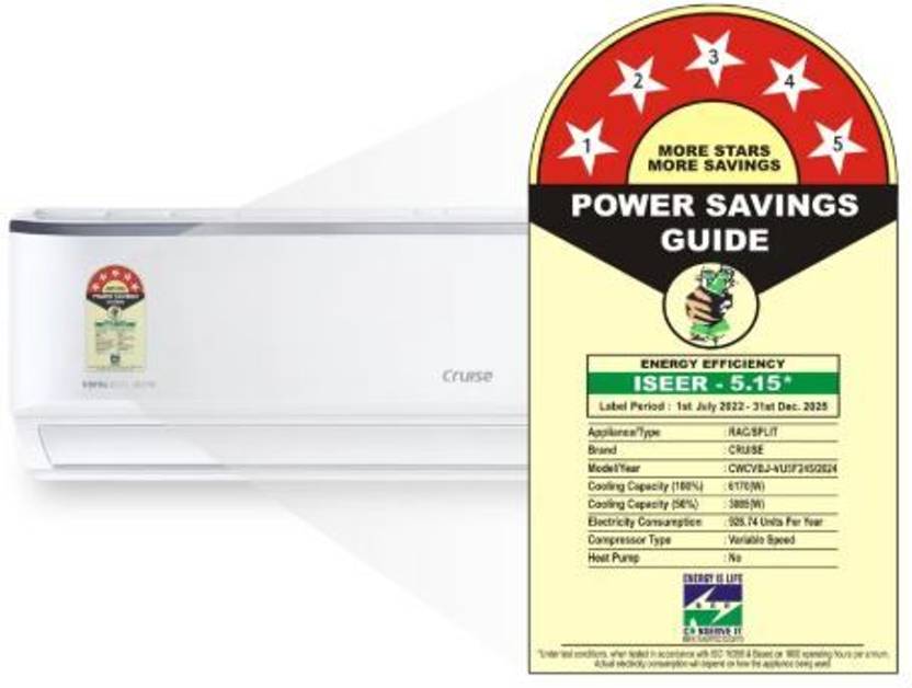 Cruise 2025 Model 2 Ton 5 Star Split Inverter AC (CWCVBJ-VU5F245, White)-4