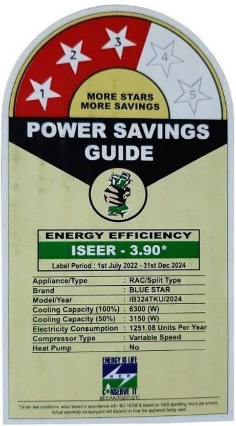 Blue Star 2024 Model 2 Ton 3 Star Split Inverter AC (IB324TKU, White)-3