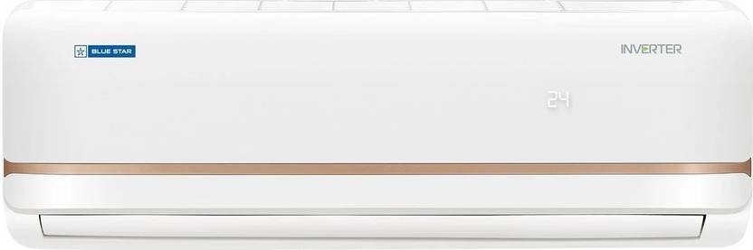 Blue Star 2024 Model 1.5 Ton 5 Star Split Inverter AC (IC518TNUR, White& Gold)